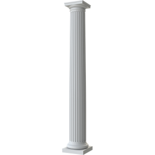 CAD Drawings Royal Corinthian Fluted Round Tapered Fiberglass Columns